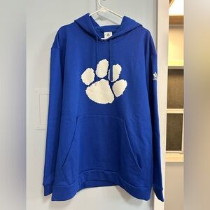 Blue paw print hoodie